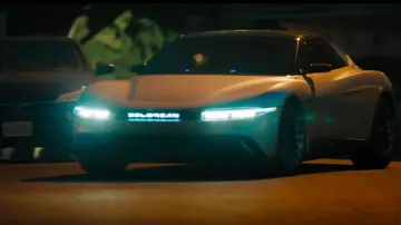 DeLorean Alpha5 Car driven by Cipher (Charlize Theron) in Fast X