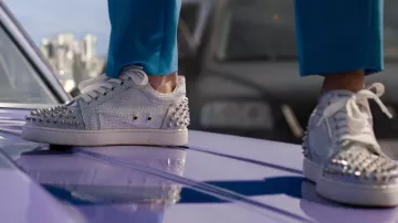 Christian Louboutin Vieira Embellished Spikes Sneakers worn by Tess (Brie Larson) as seen in Fast X