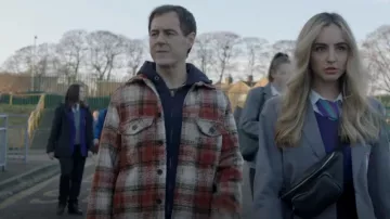 River Island Gradient Plaid Utility Shacket worn by Will Simpson (Tom Varey) as seen in Ackley Bridge (S05E09)