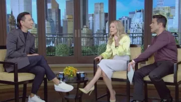 Hiromi Asai Shippou Dobule Silk Jacket worn by Daniel Wu as seen in LIVE with Kelly and Mark on  June 8, 2023