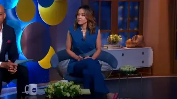 Veronica Beard Royce Stretch Cotton Pants usados por Eva Pilgrim como se ve en Good Morning America el 9 de junio de 2023