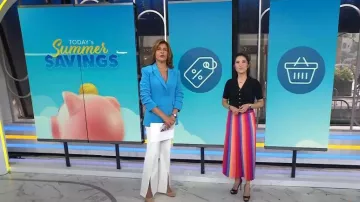 Cinq a Sept Marta Cami en azul atómico usado por Hoda Kotb como se ve en Today el 8 de junio de 2023