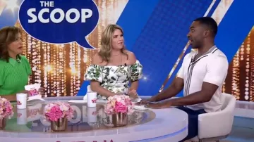 Chemise Reiss Oswald portée par Justin Sylvester comme on le voit dans Today with Hoda & Jenna le 12 juin 2023