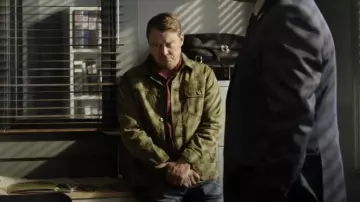 Flint and Tinder Flannel Lined Waxed Trucker Jacket worn by Joe Pickett (Michael Dorman) as seen in Joe Pickett (S02E03)