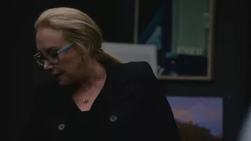 Prada eyeglasses worn by Gerri Kellman (J. Smith-Cameron) as seen in Succession (Season 4 Episode 6)