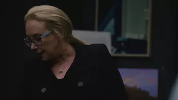 Prada eyeglasses worn by Gerri Kellman (J. Smith-Cameron) as seen in Succession (Season 4 Episode 6)