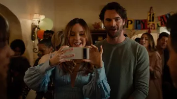 AJE Fallingwater Gathered Mini Dress worn by Tory Thompson (Liana Liberato) as seen in Based on a True Story (S01E08)