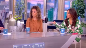 Monse Floral Print Asymmetric Shirtdress worn by Alyssa Farah as seen in The View on  June 13, 2023