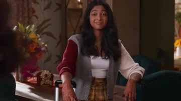 BLDWN Sparrow Cardigan worn by Devi Vishwakumar (Maitreyi Ramakrishnan) as seen in Never Have I Ever (S04E10)