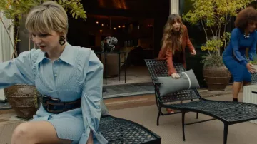 Alexander Wang Smocked Cotton Mini Dress worn by Serena (Annabelle Dexter-Jones) as seen in Based on a True Story (S01E01)