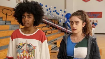 Junk Food Atari Graphic T Shirt worn by Josie (Ayo Edebiri) in Bottoms