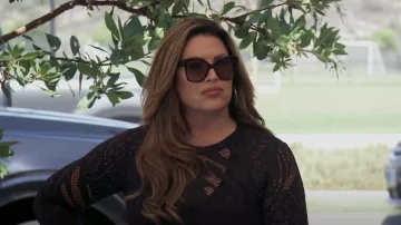 Gucci Eyewear Sun­glass­es worn by Emily Simpson as seen in The Real Housewives of Orange County (S17E02)