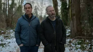 Barbour Waxed Drawstring Hoodie worn by William Henry Devereaux, Jr. (Bob Odenkirk) as seen in Lucky Hank (S01E07)