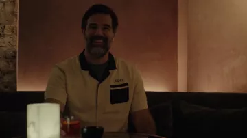 P&Co Coffee & Jazz Bowling Shirt worn by Billy Bauer (Topher Grace) as seen in Black Mirror (S06E01)