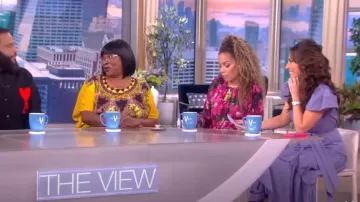 Cinq a Sept Lila Puff-sleeve Maxi Dress worn by Alyssa Farah as seen in The View on June 16, 2023