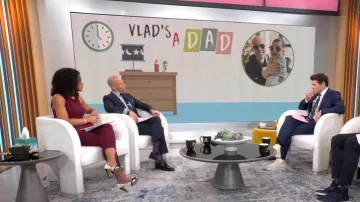 Combinaison noire Halo Kasia portée par Adriana Diaz vue dans CBS Mornings le 16 juin 2023