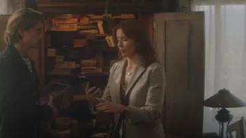 Maje Viva Checked Recycled Cotton-Blend Blazer worn by Nancy Drew (Kennedy McMann) as seen in Nancy Drew (S04E03)