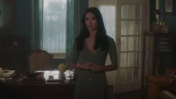Maje Rimose Dress worn by Bess Marvin (Maddison Jaizani) as seen in Nancy Drew (S04E03)