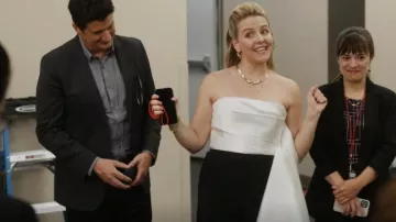 Solace London Ar­lo Jump­suit worn by Brooke Dubek (Heléne Yorke) as seen in The Other Two (S03E08)