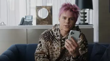 Celine Leop­ard Pat­terns Hood­ies worn by Chase Dubek (Case Walker) as seen in The Other Two (S03E08)