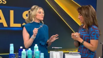 Amanda Uprichard Robe Cleary en rhapsodie portée par Ashley Bellman vue dans CBS Mornings le 18 juin 2023