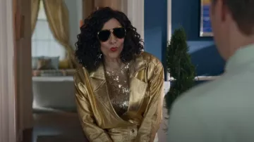 Gafas de sol Gucci Aviator Mx usadas por Judy Gemstone (Edi Patterson) como se ve en The Righteous Gemstones (S03E01)