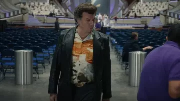 Acne Studios Simon Fluid Horse Shirt usada por Jesse Gemstone (Danny McBride) como se ve en The Righteous Gemstones (S02E08)