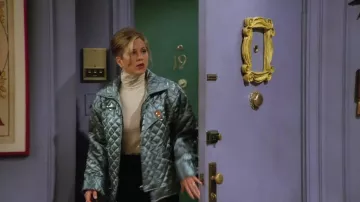 MyMo Now Between-season quilted jacket worn by Rachel Green (Jennifer Aniston) in Friends TV series (S02E08)
