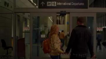 Madewell La mochila Lorimer usada por Abby Clark (Connie Britton) como se ve en 9-1-1 (S01E09)
