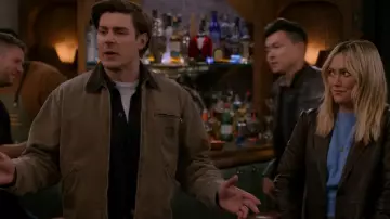 Carhartt WIP Grey Detroit Organic Cotton Denim Jacket worn by Jesse (Chris Lowell) as seen in How I Met Your Father (S02E16)