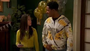 Anthony Thomas Melillo Mango Piqué Hoodie worn by Booker Baxter (Issac Ryan Brown) as seen in Raven's Home (S06E07)