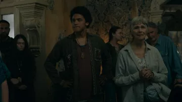 Japanese Inspired Embroidered Button Up worn by Ellis (Corteon Moore) as seen in From (S02E09)