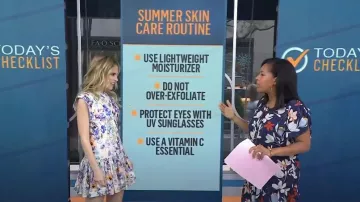 Parker Floral Mini Robe portée par Sheinelle Jones comme vu dans Aujourd’hui le 20 juin 2023