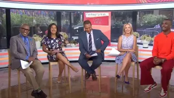 Eliza J Ruffle Robe en dentelle portée par Dylan Dreyer comme on le voit dans Aujourd’hui le 20 juin 2023
