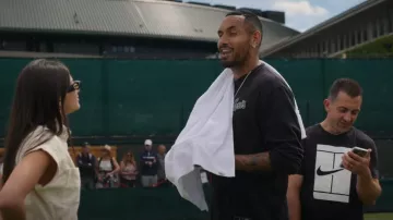 T-shirt à manches longues Jordan x Paris Saint-Germain porté par Nick Kyrgios vu dans Break Point (S01E06)