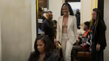 Gucci Jumbo GG Canvas Pants worn by Sanya Richards-Ross as seen in The Real Housewives of Atlanta (S15E07)
