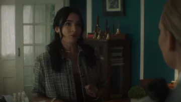 Sandro Glwadys Cropped Metallic Cotton-Blend Tweed Jacket worn by Bess Marvin (Maddison Jaizani) as seen in Nancy Drew (S04E04)