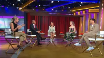 Jimmy Choo Caged Heeled Sandals worn by Jennifer Ashton as seen in Good Morning America on  June 22, 2023