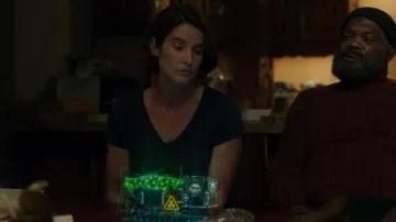 Velvet by Graham & Spencer Jilian V-Neck Tee worn by Maria Hill (Cobie Smulders) as seen in Secret Invasion (S01E01)