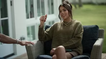 Co Oversized Melange Cashmere Sweater worn by Sistine Rose Stallone as seen in The Family Stallone (S01E07)