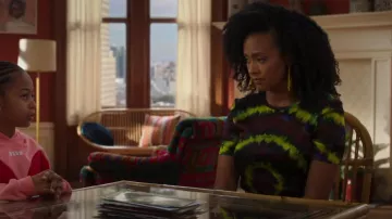Rodarte Silk Tie Dye T Shirt worn by Sondi (Corbin Reid) as seen in Run the World (S02E05)