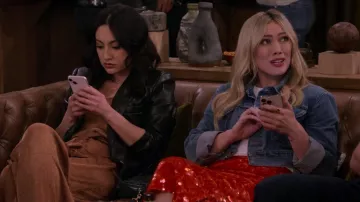 Maeve Sequined Midi Skirt worn by Sophie (Hilary Duff) as seen in How I Met Your Father (S02E17)