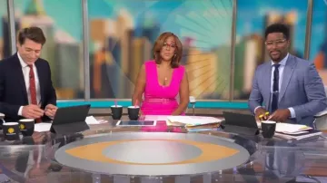 Antonio Berardi Robe en laine sans manches portée par Gayle King comme vu dans CBS Mornings le 20 juin 2023