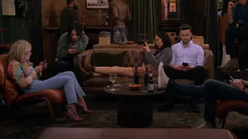 Aquazzura 105mm Alix Velvet Mary Jane Pumps In Pink worn by Sophie (Hilary Duff) as seen in How I Met Your Father (S02E17)