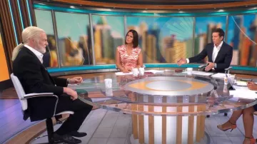 Robe midi à manches casquettes Alexia Admor portée par Dana Jacobson vue dans CBS Mornings le 24 juin 2023