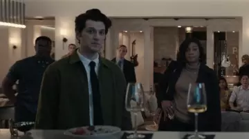 AllSaints Button Down Shirt worn by Yasper (Ben Schwartz) as seen in The Afterparty (S01E01)