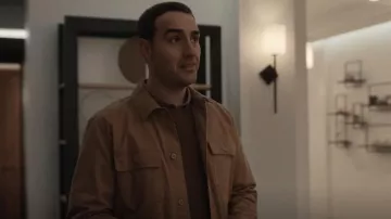 Everlane The Chore Shirt Jacket worn by Walt (Jamie Demetriou) as seen in The Afterparty (S01E01)
