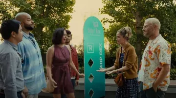 Clare V Gosee Clutch worn by Sylvia (Rose Byrne) as seen in Platonic (S01E08)