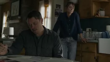 Khaite Kyle Low-rise Straight Leg Jeans worn by Marybeth Pickett (Julianna Guill) as seen in Joe Pickett (S02E05)