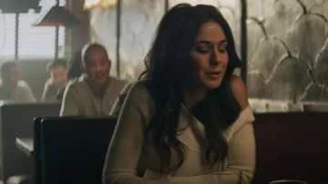 Theory Asym­met­ric Cash­mere Sweater worn by Lana Lang Cushing (Emmanuelle Chriqui) as seen in Superman & Lois (S03E13)